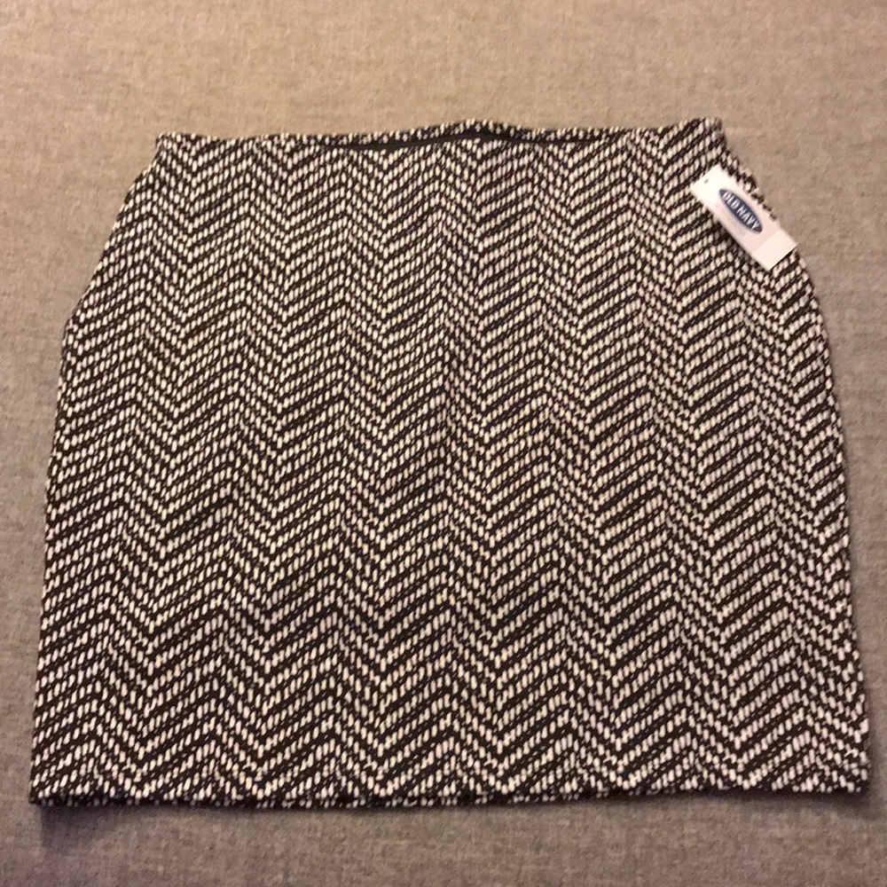 Black and white skirt